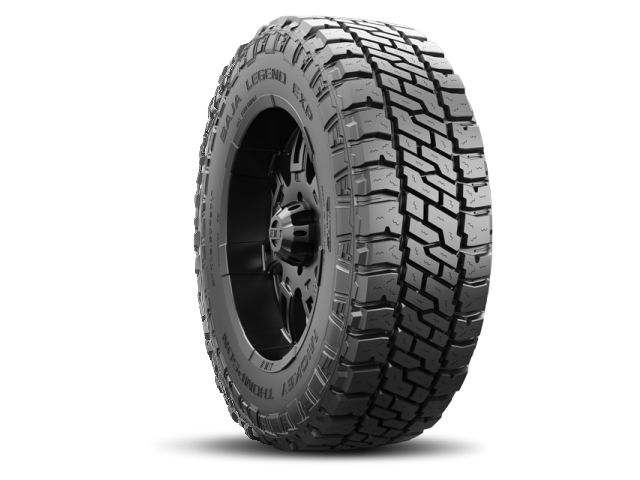MICKEY THOMPSON BAJA LEGEND EXP [TIRE SIZE/EQUIV. SIZE 31X10.50R15LT | LOAD RANGE C | SIDEWALL RWL | SERVICE DESC 109Q | MEAS RIM APPROVED RIMS 8.5 7.0-9.0 | MAX LOAD MAX INFL 2270 LBS @ 50 PSI. | O.D. IN. 30.8 | SECT. WIDTH IN. 10.9 | TREAD WIDTH IN. 8.2 | TREAD DEPTH 32NDS 18.5 | APX. WT. LBS. 44]